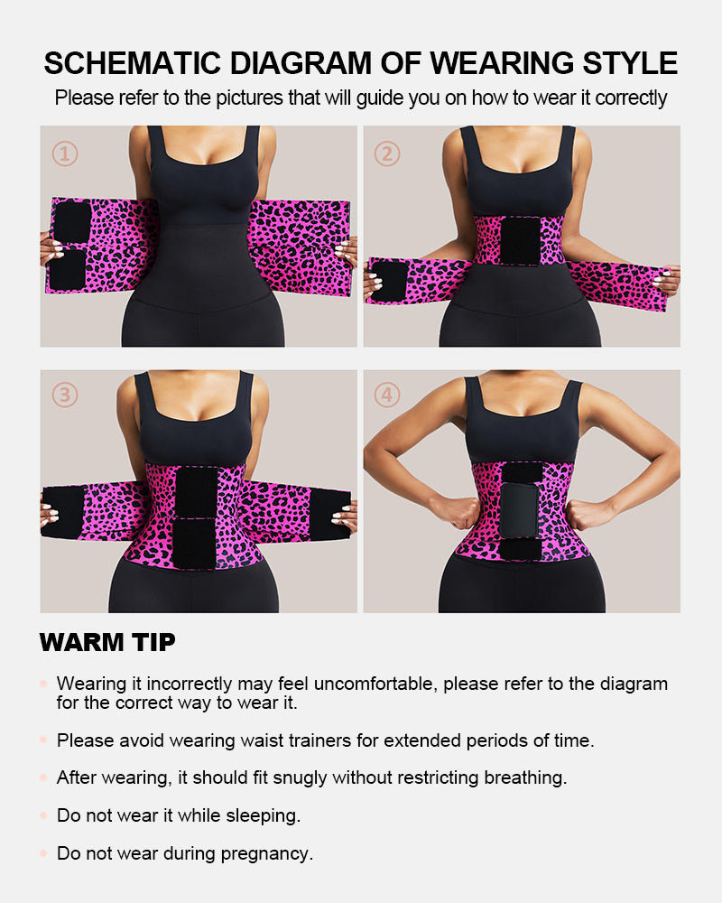 Triple Wrap Tummy Control No-Slip Waist Trainer Belt