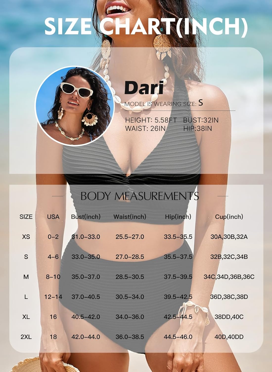 Textured Twist Front High-Waisted Bikini Set