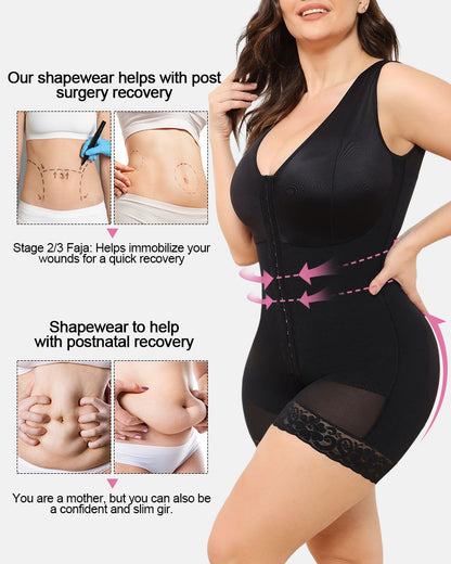 Double Compression Colombian Postpartum Full Body Faja - Medical-Grade