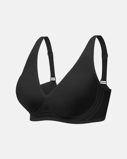 Seamless Deep V Push-Up Wireless Bra