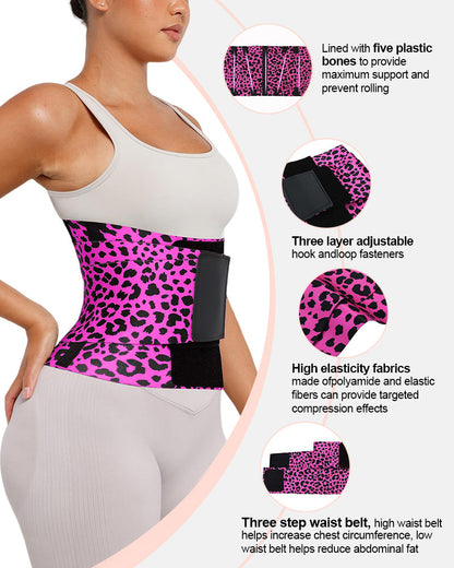 Triple Wrap Tummy Control No-Slip Waist Trainer Belt