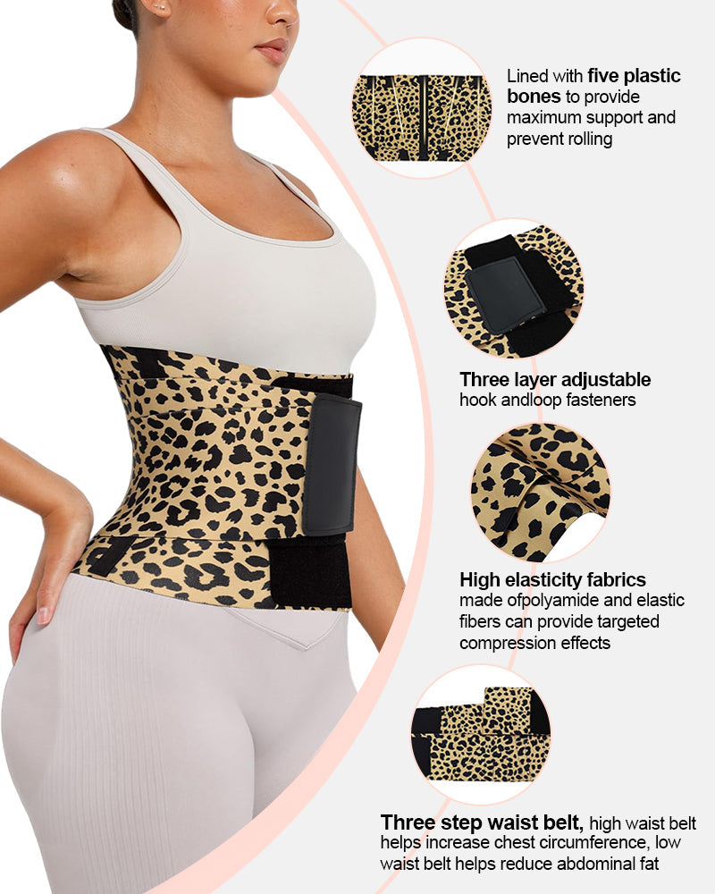 Triple Wrap Tummy Control No-Slip Waist Trainer Belt