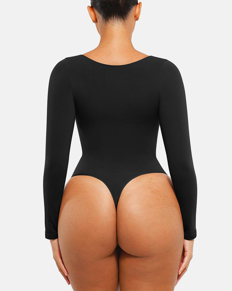 Seamless Supportive Long Sleeve Tummy Control Bodysuit