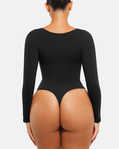 Seamless Supportive Long Sleeve Tummy Control Bodysuit