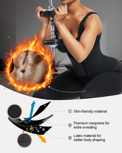 Triple Wrap Tummy Control No-Slip Waist Trainer Belt