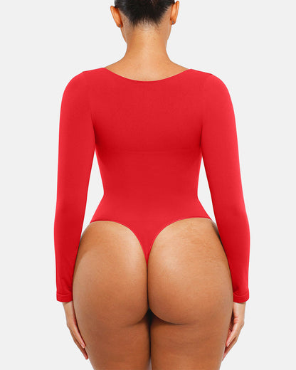 Seamless Supportive Long Sleeve Tummy Control Bodysuit