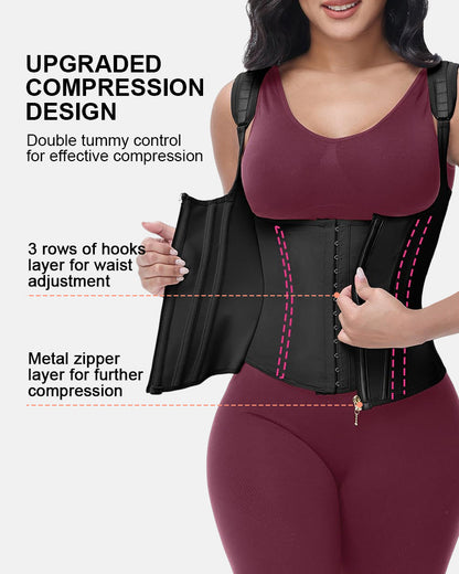 Double-Layer Tummy Control Hourglass Waist Trainer Corset