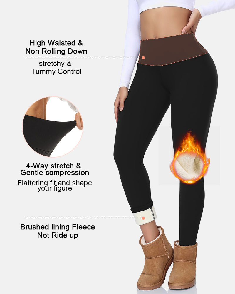 Thermal Fleece Lined Leggings for Women