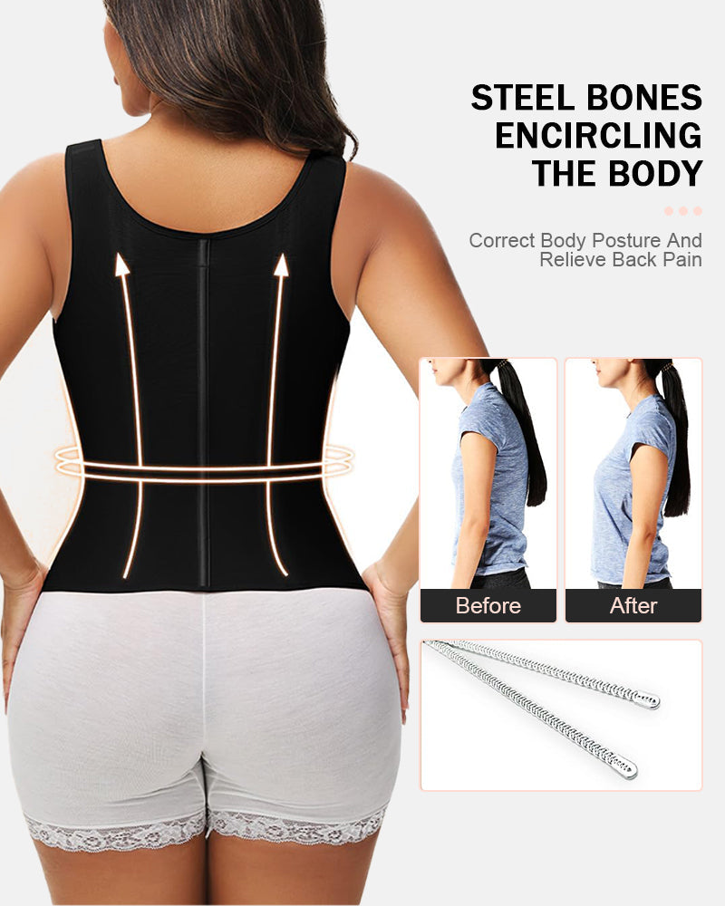Double-Layer Tummy Control Hourglass Waist Trainer Corset