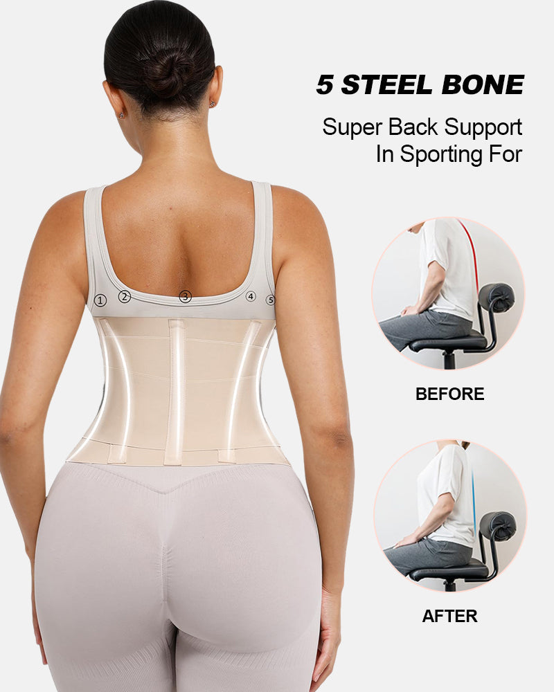 Triple Wrap Tummy Control No-Slip Waist Trainer Belt