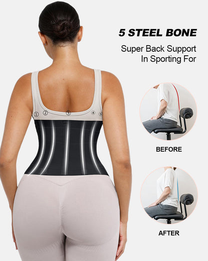 Triple Wrap Tummy Control No-Slip Waist Trainer Belt