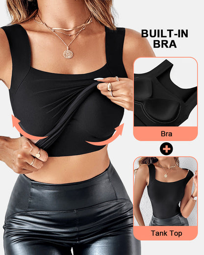 Shapewear Seamless Tank with Built-In Bra