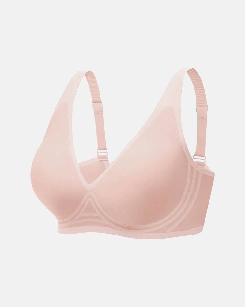 Seamless Deep V Push-Up Wireless Bra