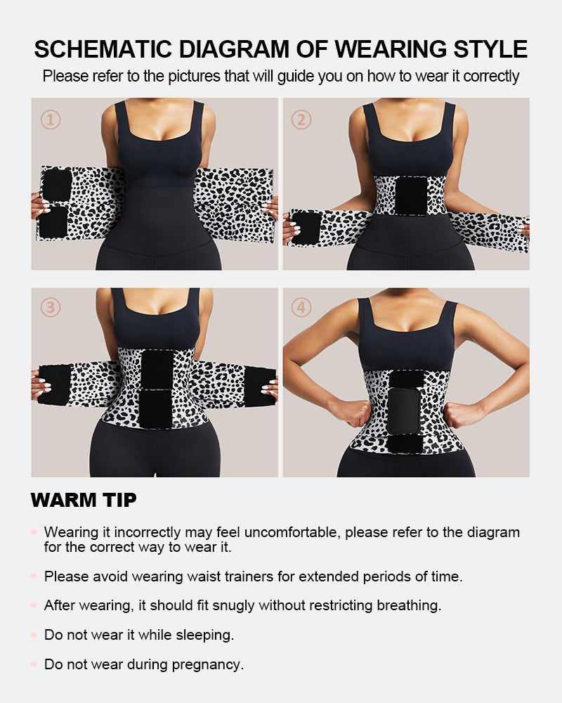 Triple Wrap Tummy Control No-Slip Waist Trainer Belt