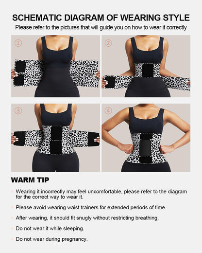 Triple Wrap Tummy Control No-Slip Waist Trainer Belt