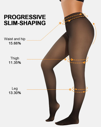Warm Fleece Tights Slim Fit Tummy Control For Every Skin Tone