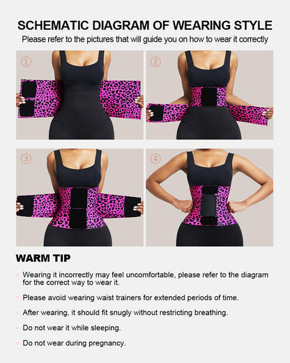 Triple Wrap Tummy Control No-Slip Waist Trainer Belt