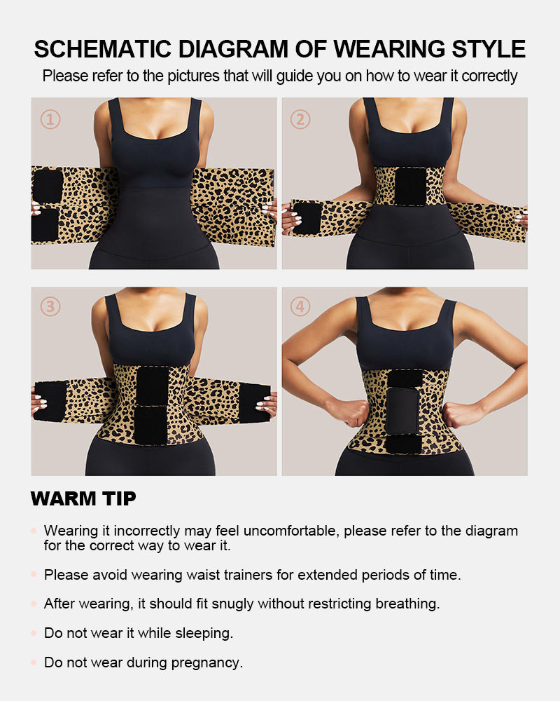 Triple Wrap Tummy Control No-Slip Waist Trainer Belt