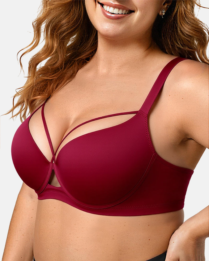 SculptLift™ Seamless Push-Up Deep V Bra
