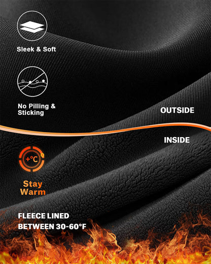 Winter Essentials High-Waisted Fleece Leggings with Pockets