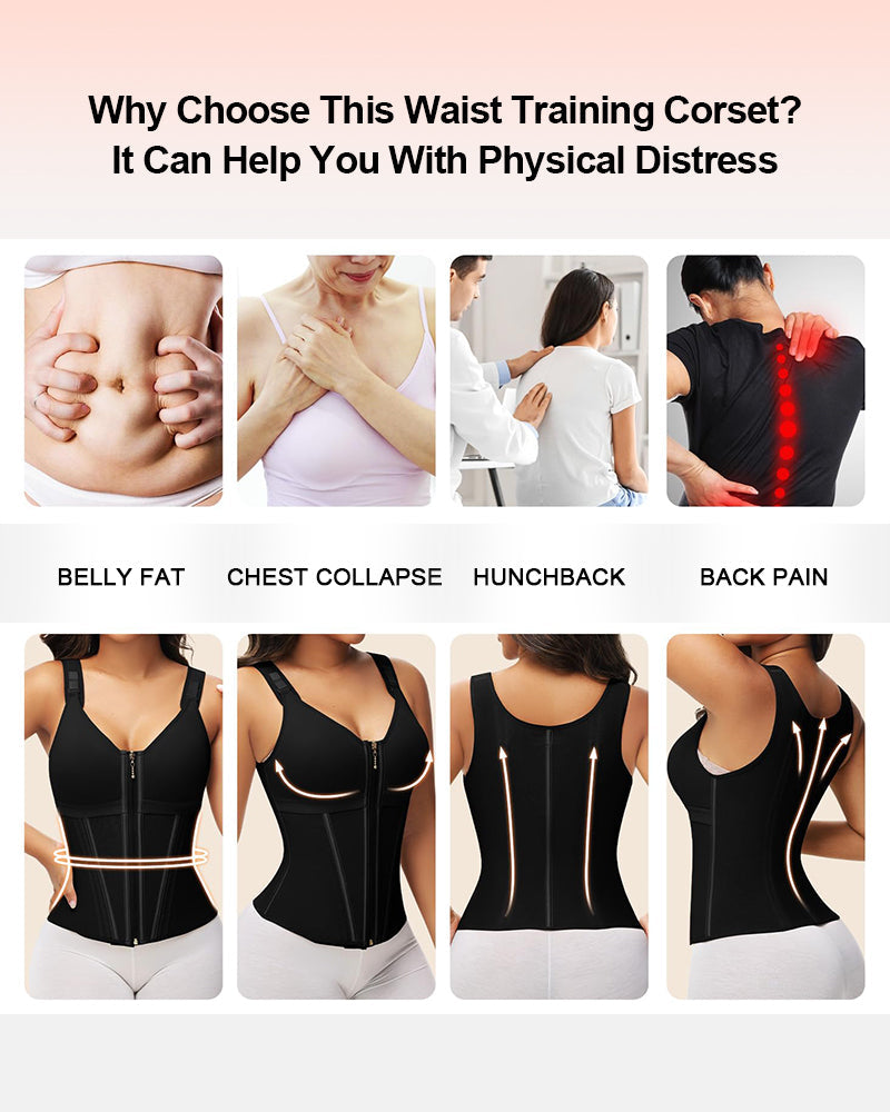 Double-Layer Tummy Control Hourglass Waist Trainer Corset