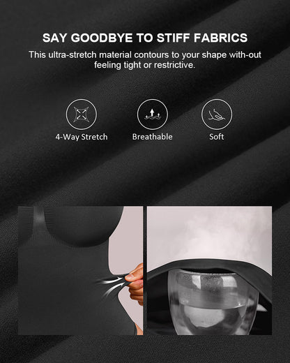 Seamless Supportive Long Sleeve Tummy Control Bodysuit