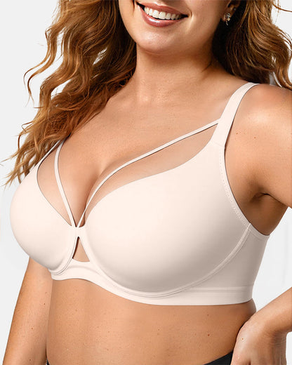 SculptLift™ Seamless Push-Up Deep V Bra