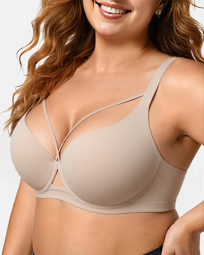 SculptLift™ Seamless Push-Up Deep V Bra