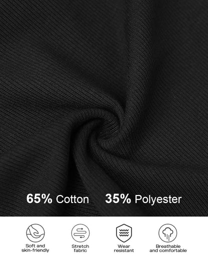 Ribbed Tank Top with Built-in Bra and Pads