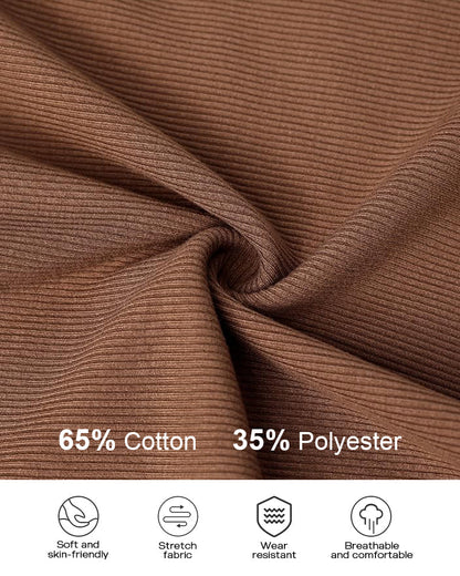 Ribbed Tank Top with Built-in Bra and Pads