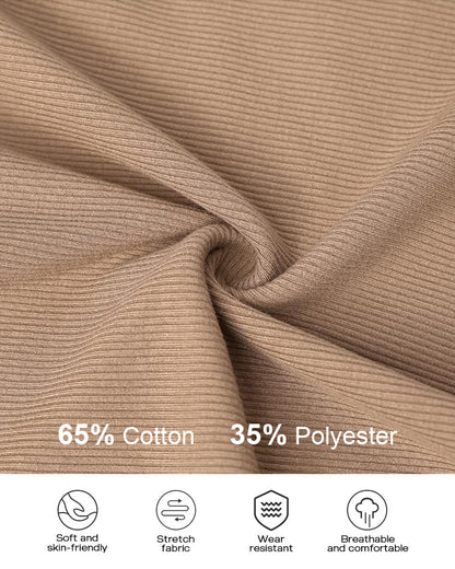 Ribbed Tank Top with Built-in Bra and Pads